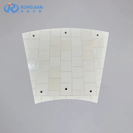 Rubber Ceramic Wear Liner with Steel Wear Plate Backing